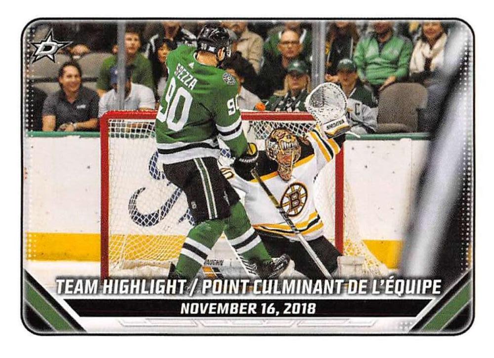 2018/19 Team Highlight #155 Dallas Stars | 2019-20 Topps NHL Sticker Collection
