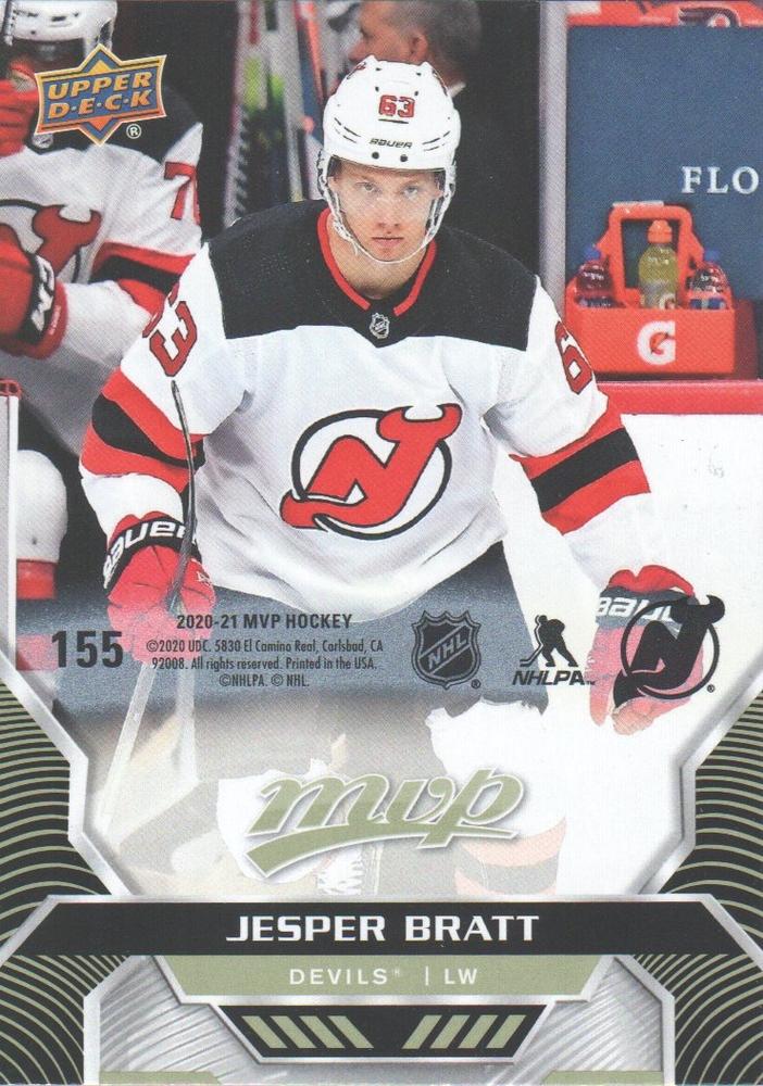 Jesper Bratt #155 New Jersey Devils | 2020-21 Upper Deck MVP Puzzle Backs
