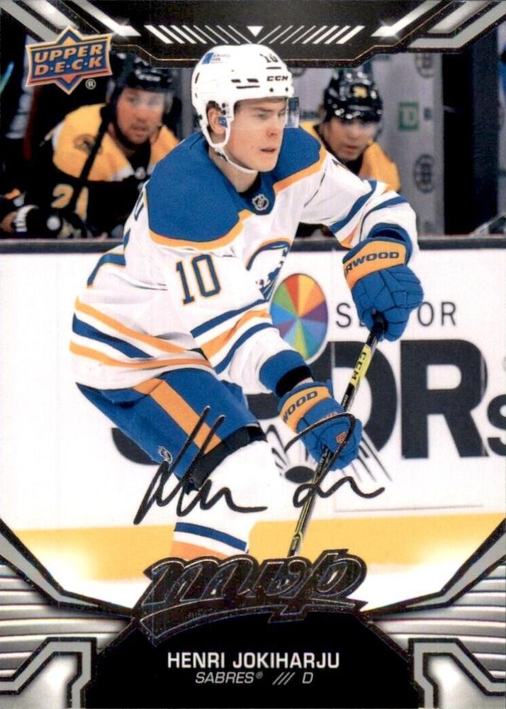 Henri Jokiharju #155 Buffalo Sabres | 2022-23 Upper Deck MVP Silver Script