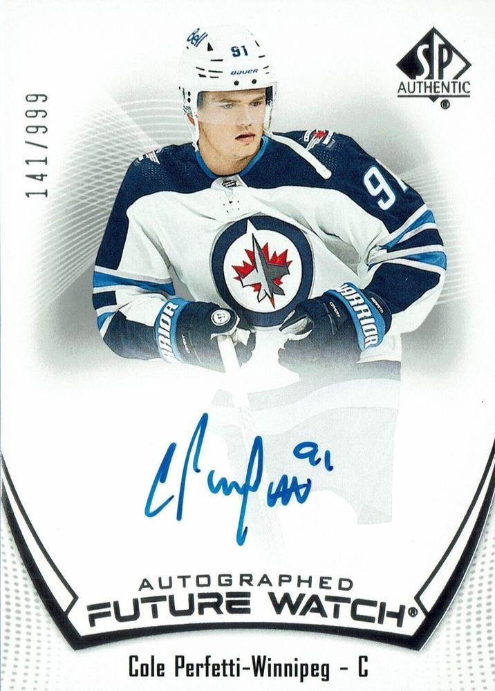 Cole Perfetti #155 Winnipeg Jets | 2021-22 SP Authentic