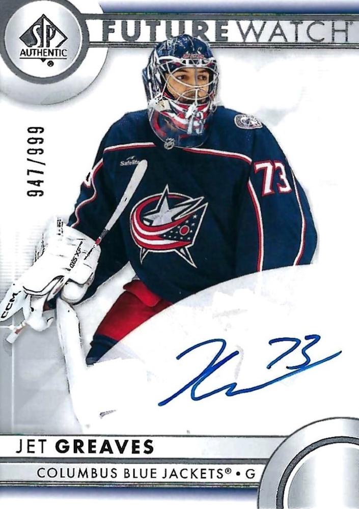 Jet Greaves #155 Columbus Blue Jackets | 2023-24 SP Authentic