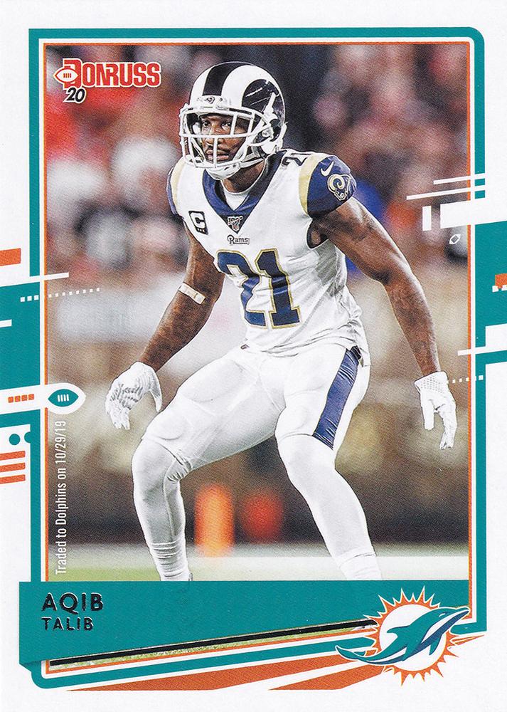 Aqib Talib #156 Miami Dolphins | 2020 Panini Donruss | NFL Football