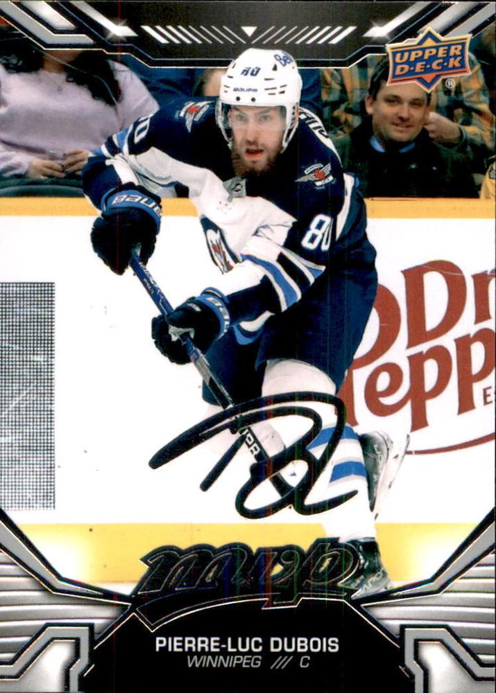 Pierre-Luc Dubois #156 Winnipeg Jets | 2022-23 Upper Deck MVP Silver Script