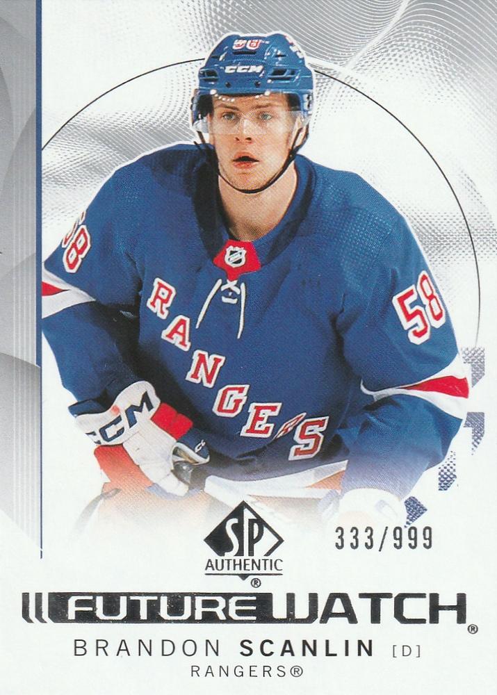 Brandon Scanlin #156 New York Rangers | 2024-25 SP Authentic