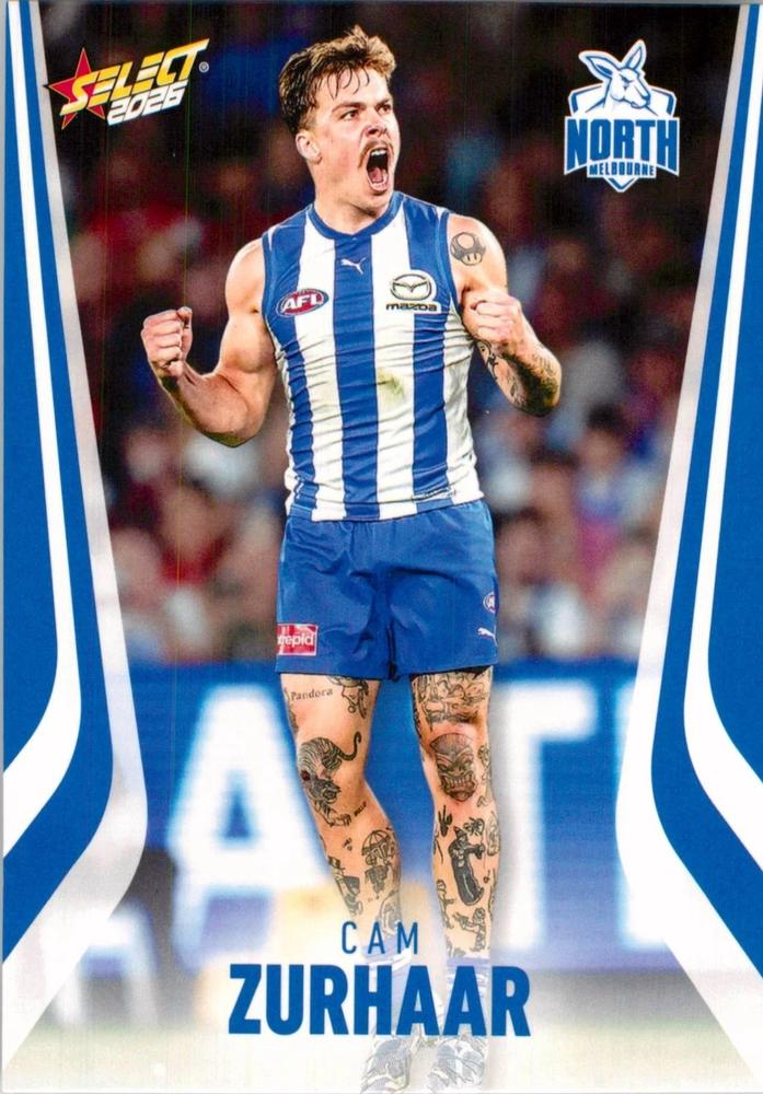 Cam Zurhaar #156 North Melbourne Kangaroos | 2026 Select AFL Footy Stars