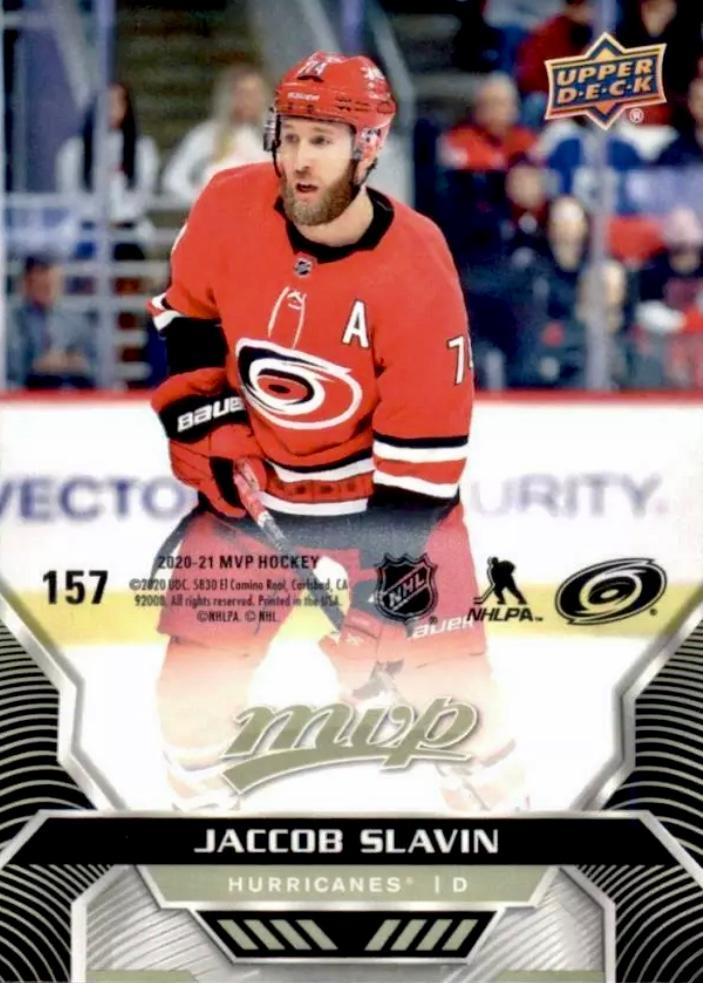 Jaccob Slavin #157 Carolina Hurricanes | 2020-21 Upper Deck MVP Puzzle Backs