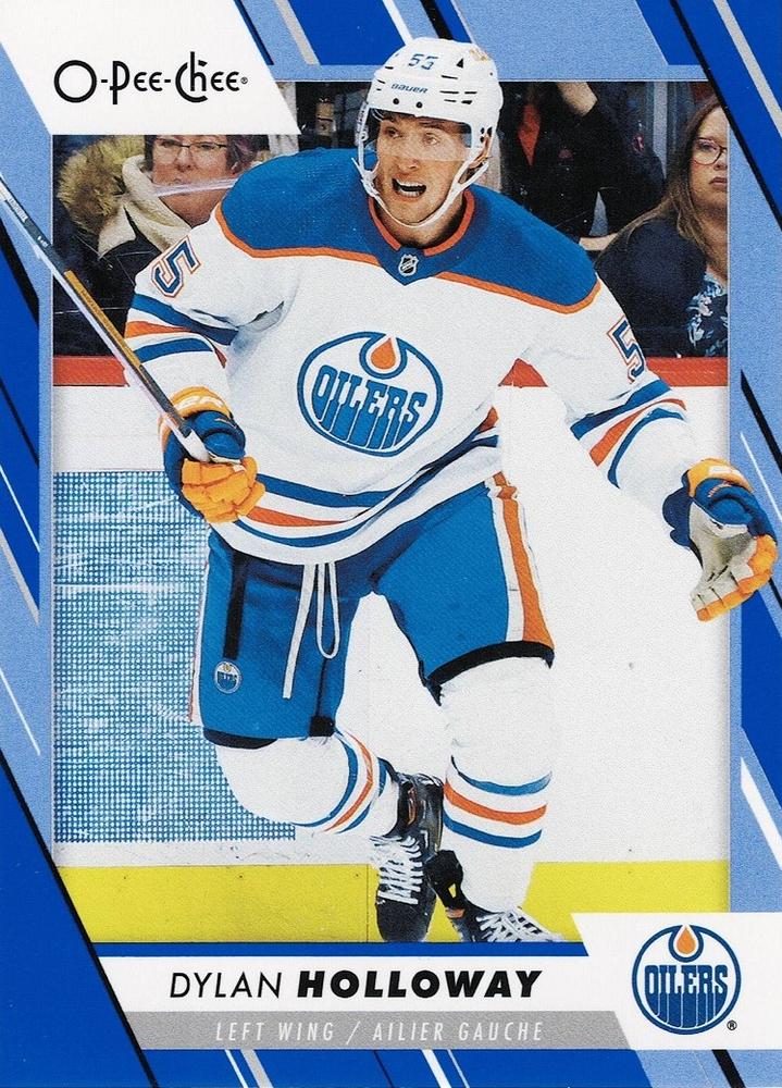 Dylan Holloway #157 Edmonton Oilers | 2023-24 O-Pee-Chee Blue Border