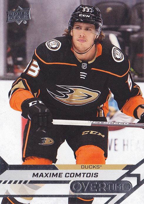 Maxime Comtois #158 Anaheim Ducks | 2020-21 Upper Deck Overtime