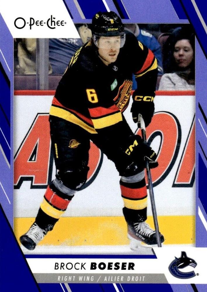 Brock Boeser #158 Vancouver Canucks | 2023-24 O-Pee-Chee Blue Border