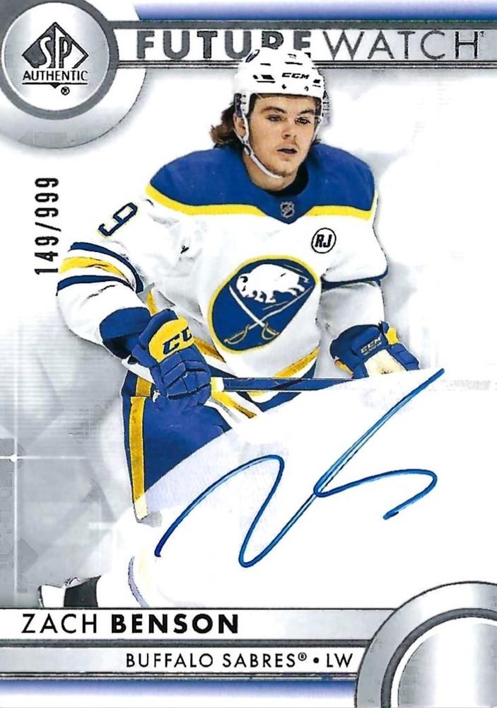 Zach Benson #158 Buffalo Sabres | 2023-24 SP Authentic