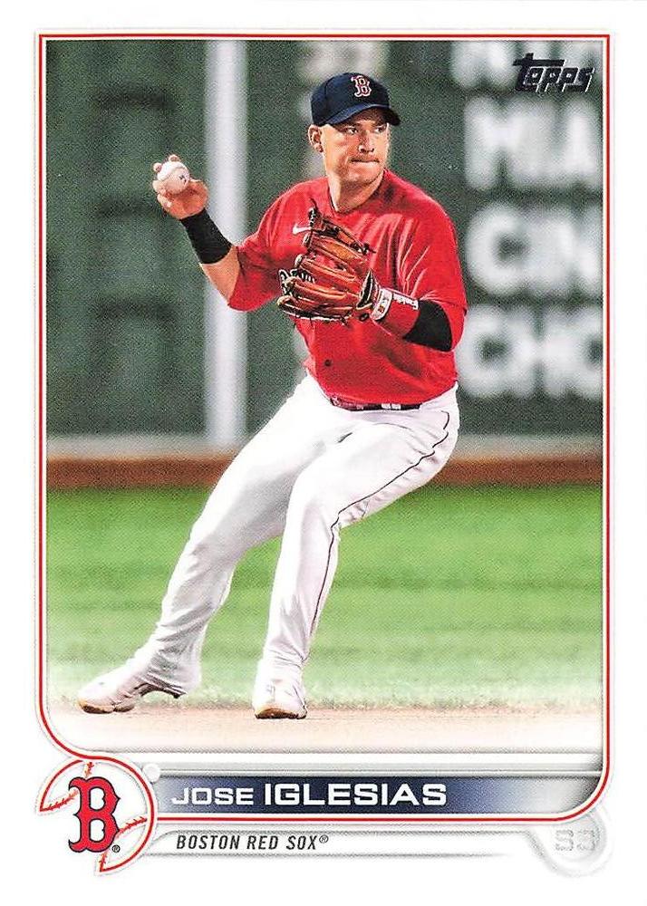 Jose Iglesias #15 Boston Red Sox | 2022 Topps
