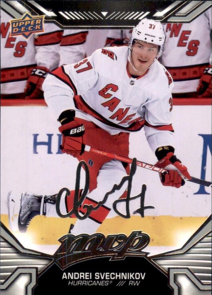 Andrei Svechnikov #15 Carolina Hurricanes | 2022-23 Upper Deck MVP Silver Script