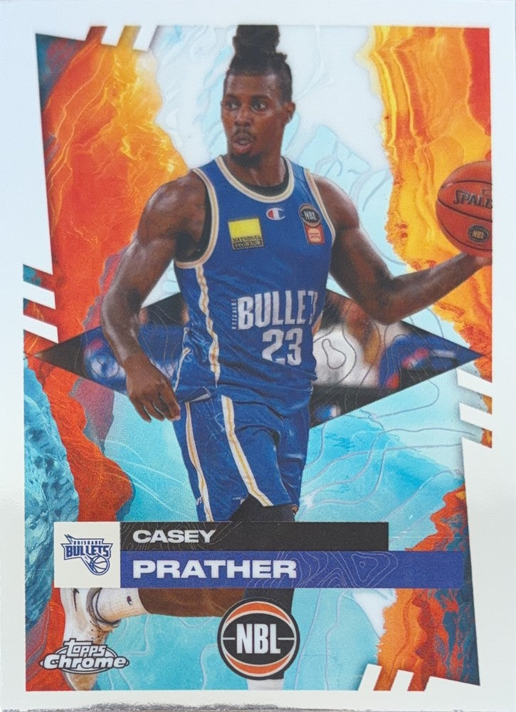 Casey Prather #15 Brisbane Bullets | 2024-25 Topps Chrome NBL (front)
