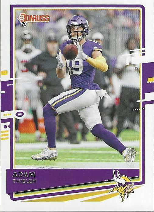 Adam Thielen #160 Minnesota Vikings (Purple jersey) | 2020 Panini Donruss | NFL Football