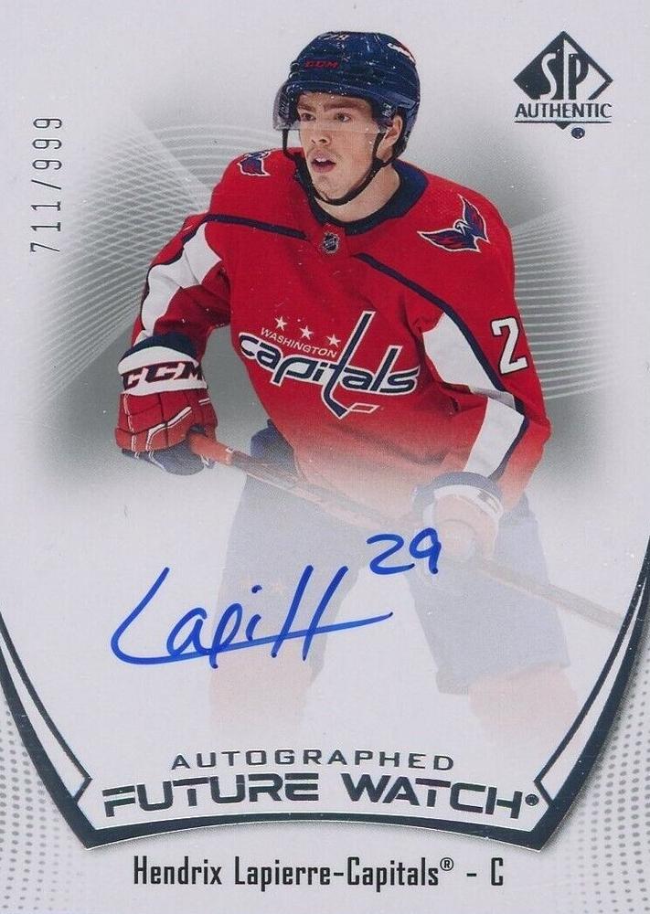 Hendrix Lapierre #160 Washington Capitals | 2021-22 SP Authentic