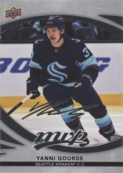 Yanni Gourde #160 Seattle Kraken | 2023-24 Upper Deck MVP Silver Script