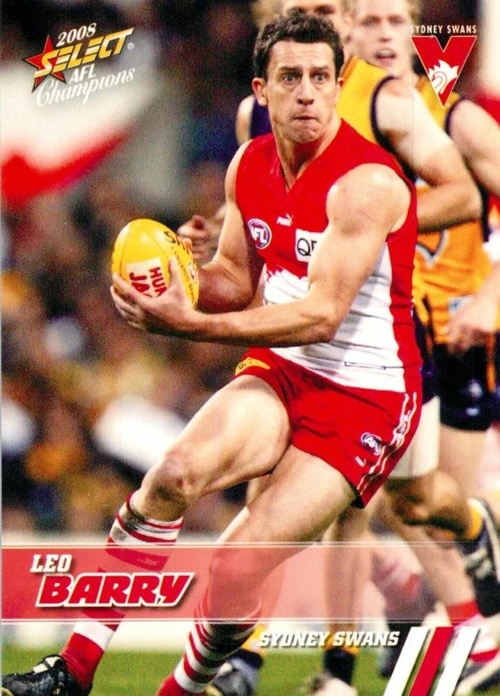Leo Barry #161 Sydney Swans | 2008 Select AFL Champions