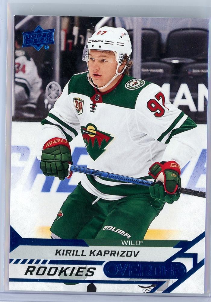 Kirill Kaprizov #161 Minnesota Wild | 2020-21 Upper Deck Overtime Blue Foil