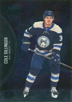 Cole Sillinger Rookie #161 Columbus Blue Jackets | 2021-22 SkyBox Metal Universe