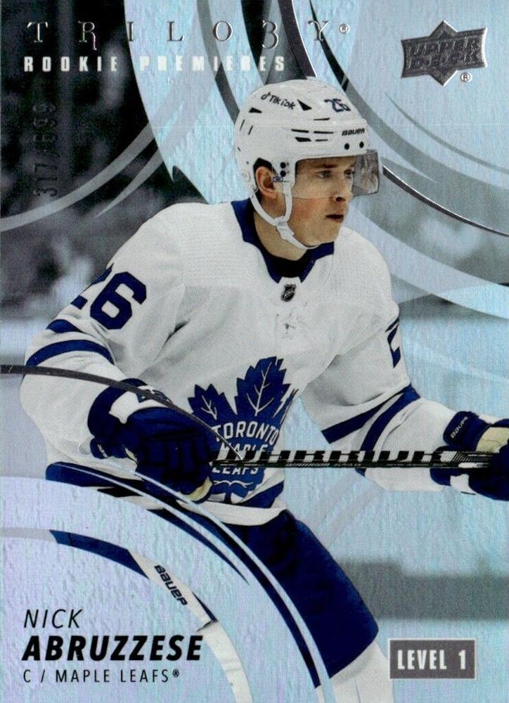 Nick Abruzzese #161 Toronto Maple Leafs | 2022-23 Upper Deck Trilogy