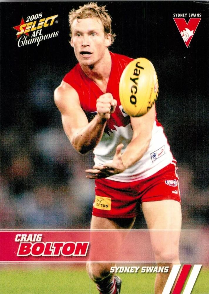 Craig Bolton #162 Sydney Swans | 2008 Select AFL Champions