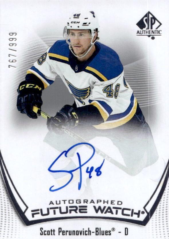 Scott Perunovich #162 St. Louis Blues | 2021-22 SP Authentic