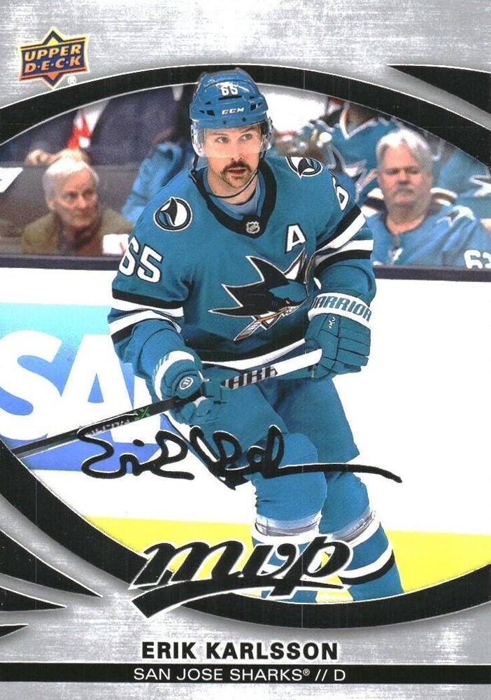 Erik Karlsson #162 San Jose Sharks | 2023-24 Upper Deck MVP Silver Script