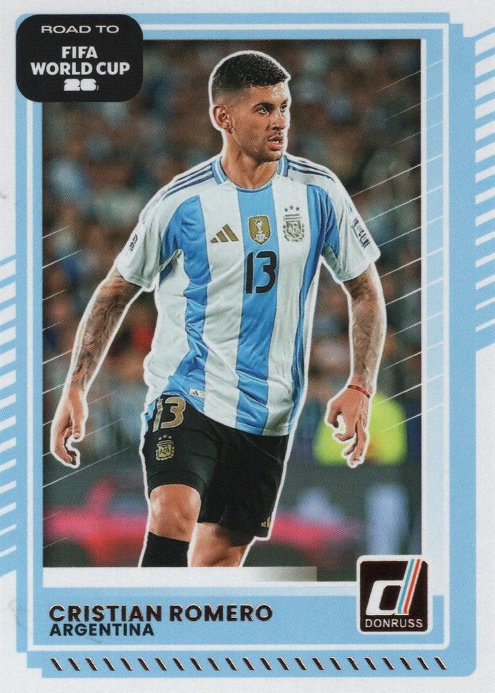 Cristian Romero #162 Argentina | 2025-26 Donruss Road to FIFA World Cup
