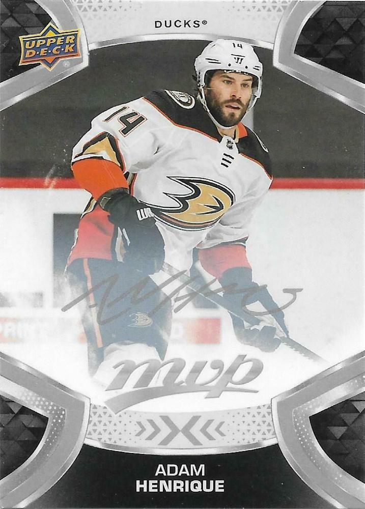 Adam Henrique #164 Anaheim Ducks | 2021-22 Upper Deck MVP Silver Script