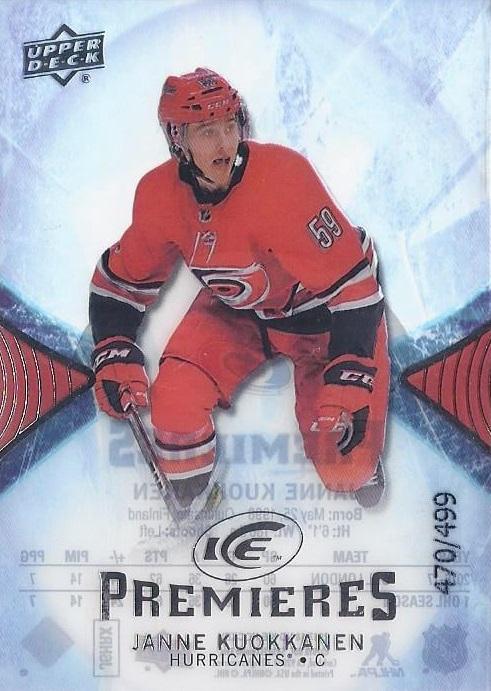Janne Kuokkanen #165 Carolina Hurricanes | 2017-18 Upper Deck Ice
