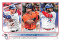 AL Batting Average Leaders (Yuli Gurriel / Michael Brantley / Vladimir Guerrero Jr.) #165 Multi-Team | 2022 Topps