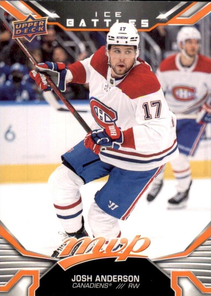 Josh Anderson #165 Montreal Canadiens | 2022-23 Upper Deck MVP Ice Battles