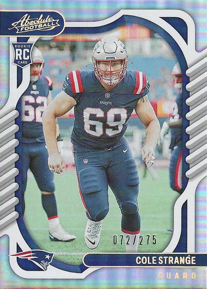 Cole Strange #165 New England Patriots | 2022 Panini Absolute | NFL Football