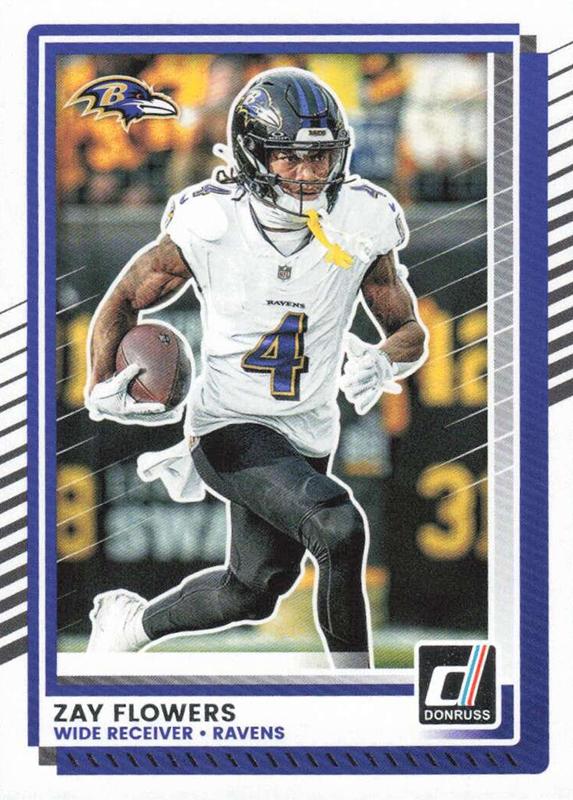 Zay Flowers #165 Baltimore Ravens | 2025 Donruss | NFL Football