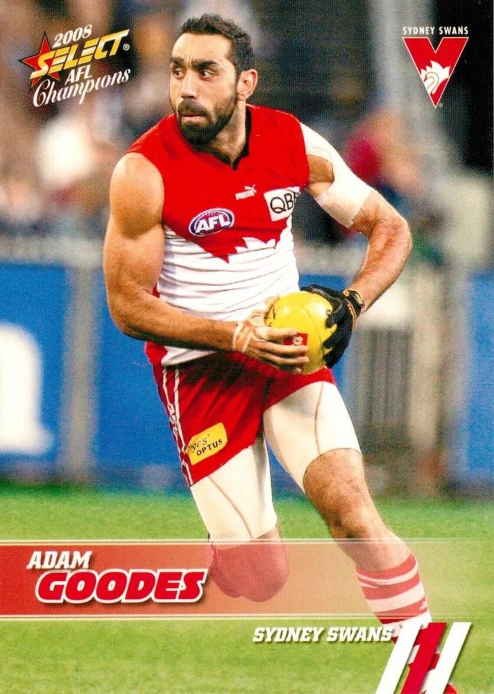 Adam Goodes #166 Sydney Swans | 2008 Select AFL Champions