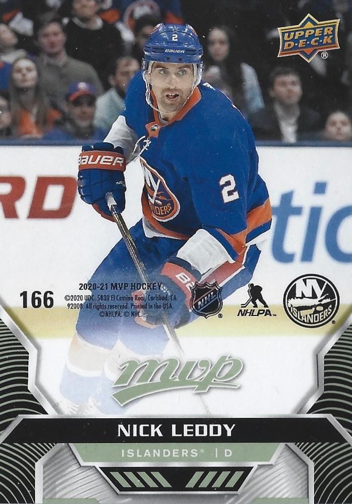 Nick Leddy #166 New York Islanders | 2020-21 Upper Deck MVP Puzzle Backs