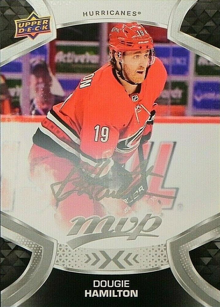 Dougie Hamilton #166 Carolina Hurricanes | 2021-22 Upper Deck MVP Silver Script