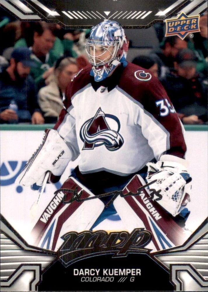 Darcy Kuemper #166 Colorado Avalanche | 2022-23 Upper Deck MVP Silver Script