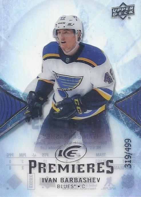 Ivan Barbashev #167 St. Louis Blues | 2017-18 Upper Deck Ice