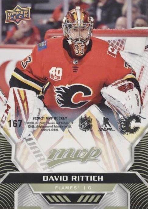 David Rittich #167 Calgary Flames | 2020-21 Upper Deck MVP Puzzle Backs