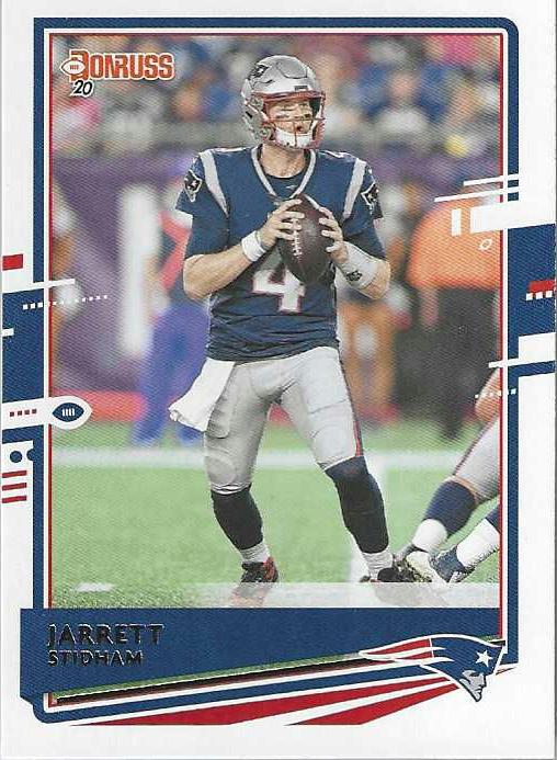 Jarrett Stidham #167 New England Patriots (Blue jersey) | 2020 Panini Donruss | NFL Football