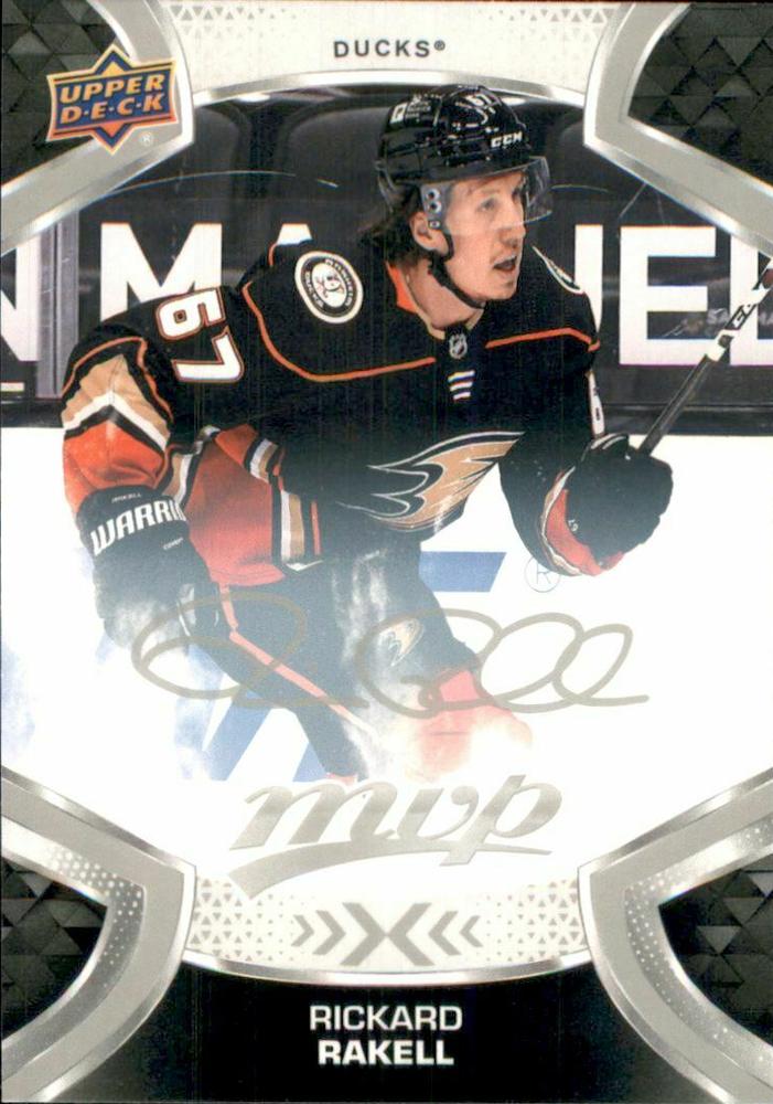 Rickard Rakell #167 Anaheim Ducks | 2021-22 Upper Deck MVP Silver Script