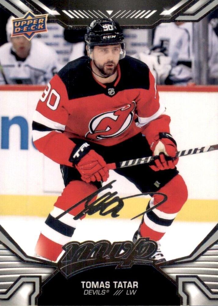 Tomas Tatar #167 New Jersey Devils | 2022-23 Upper Deck MVP Silver Script