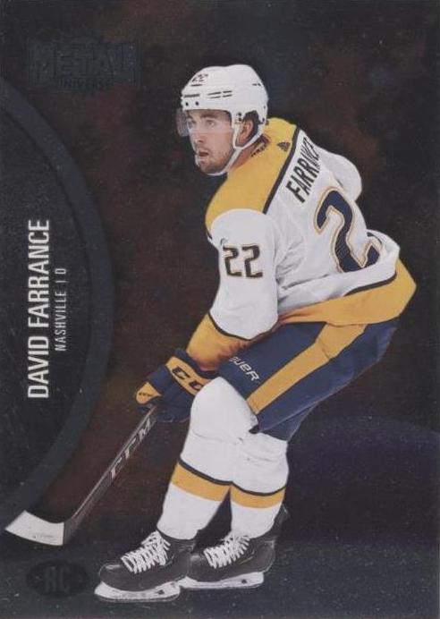 David Farrance Rookie #167 Nashville Predators | 2021-22 SkyBox Metal Universe