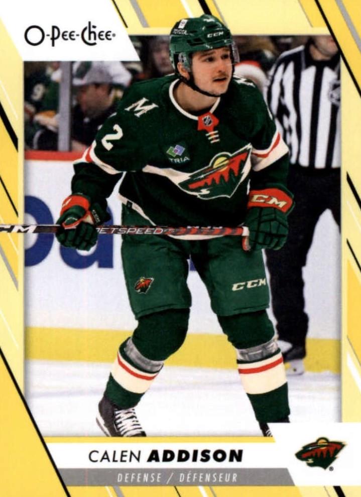 Calen Addison #167 Minnesota Wild | 2023-24 O-Pee-Chee Yellow Border