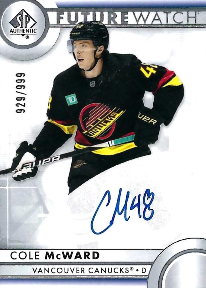 Cole McWard #167 Vancouver Canucks | 2023-24 SP Authentic