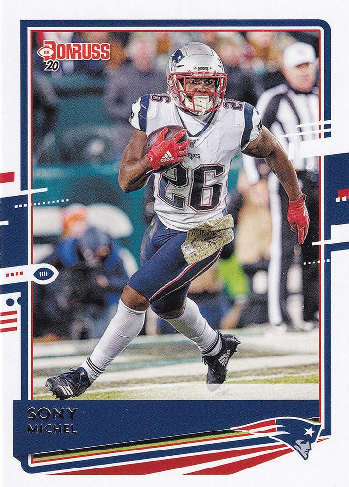 Sony Michel #168 New England Patriots | 2020 Panini Donruss | NFL Football