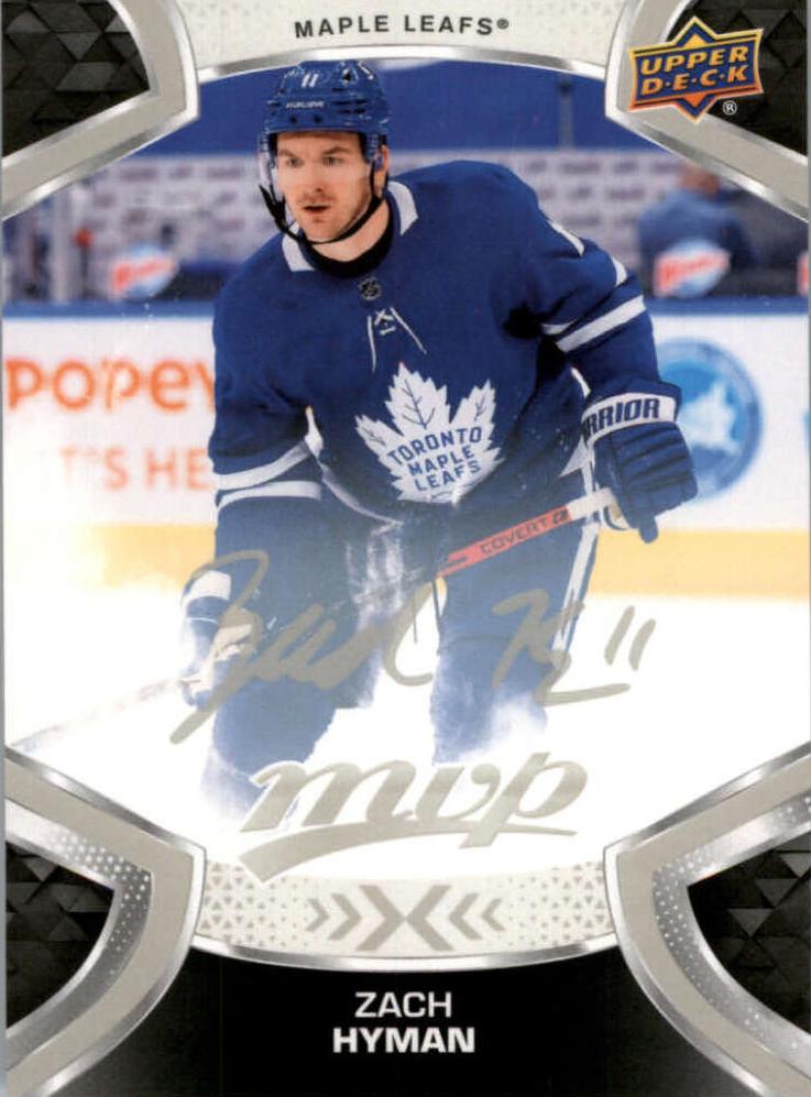 Zach Hyman #168 Toronto Maple Leafs | 2021-22 Upper Deck MVP Silver Script