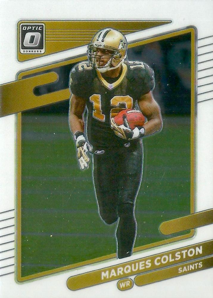 Marques Colston #168 New Orleans Saints | 2021 Donruss Optic | NFL Football