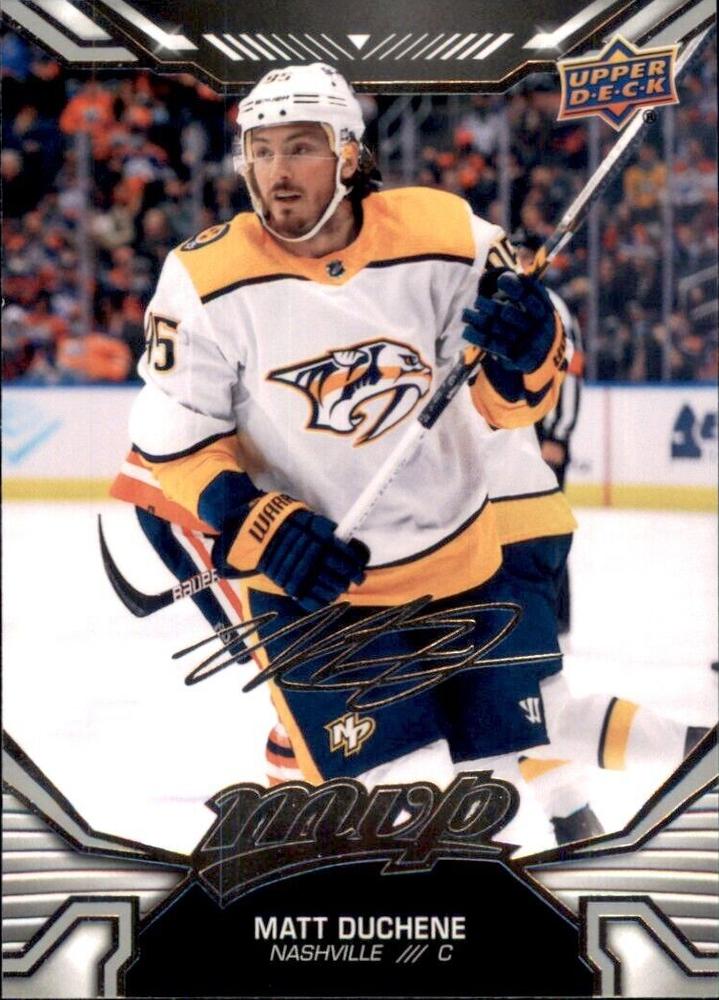 Matt Duchene #168 Nashville Predators | 2022-23 Upper Deck MVP Silver Script